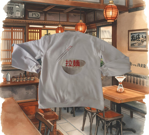 Anime Girl Eating Ramen - Long Sleeve T-shirt
